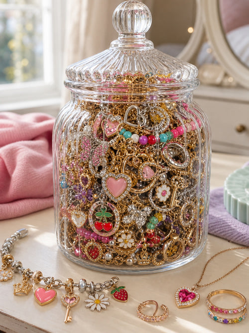 Sadie Charms mystery jewelry jar